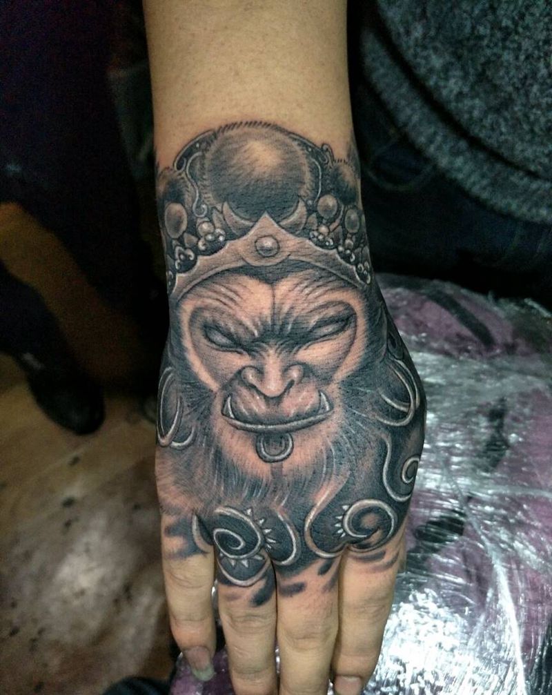 社会你猴哥纹身图片