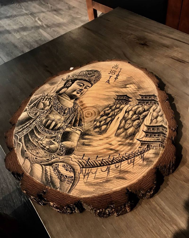 原创作品，佛纹身图片