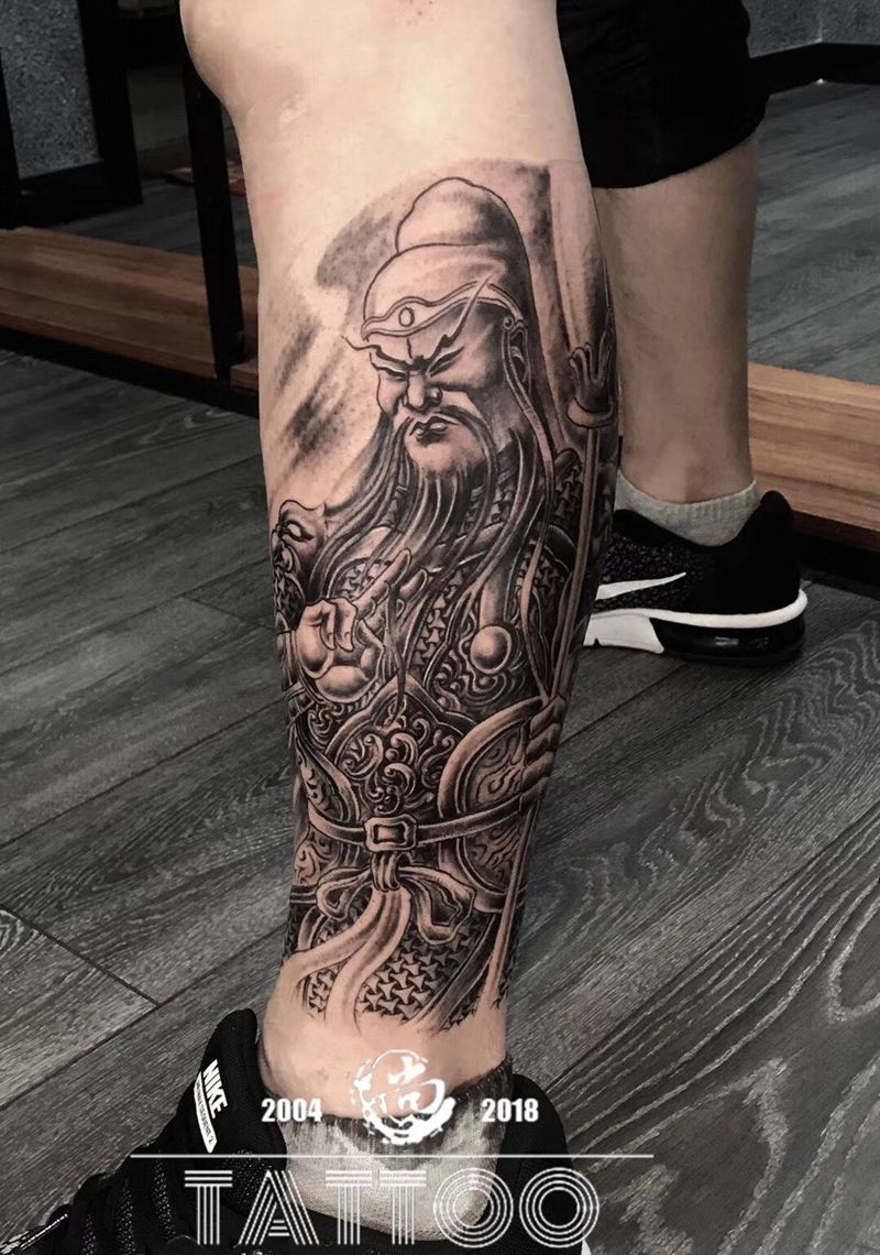 关公纹身图片