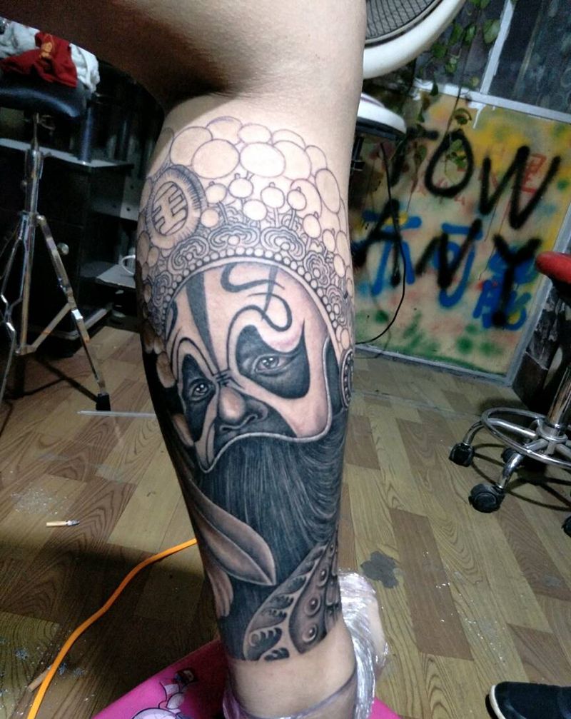 霸王未完成纹身图片