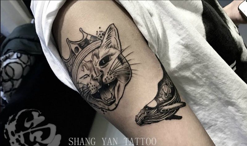 小猫纹身图片