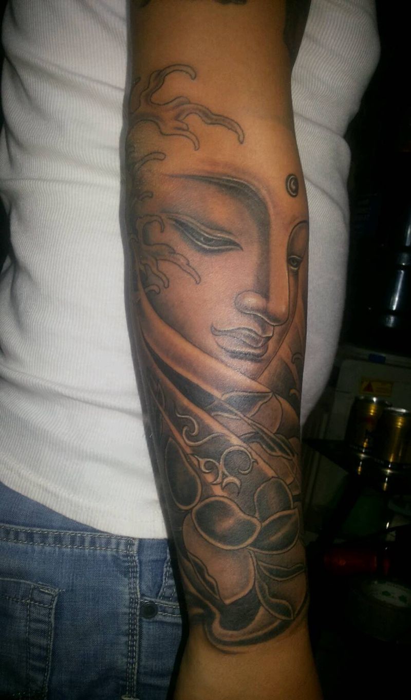 大臂小臂同一个图纹身图片