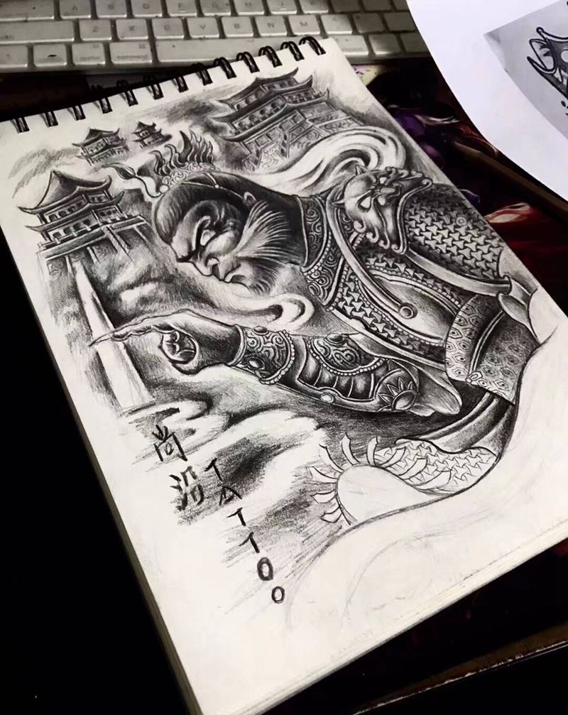 斗战神纹身图片