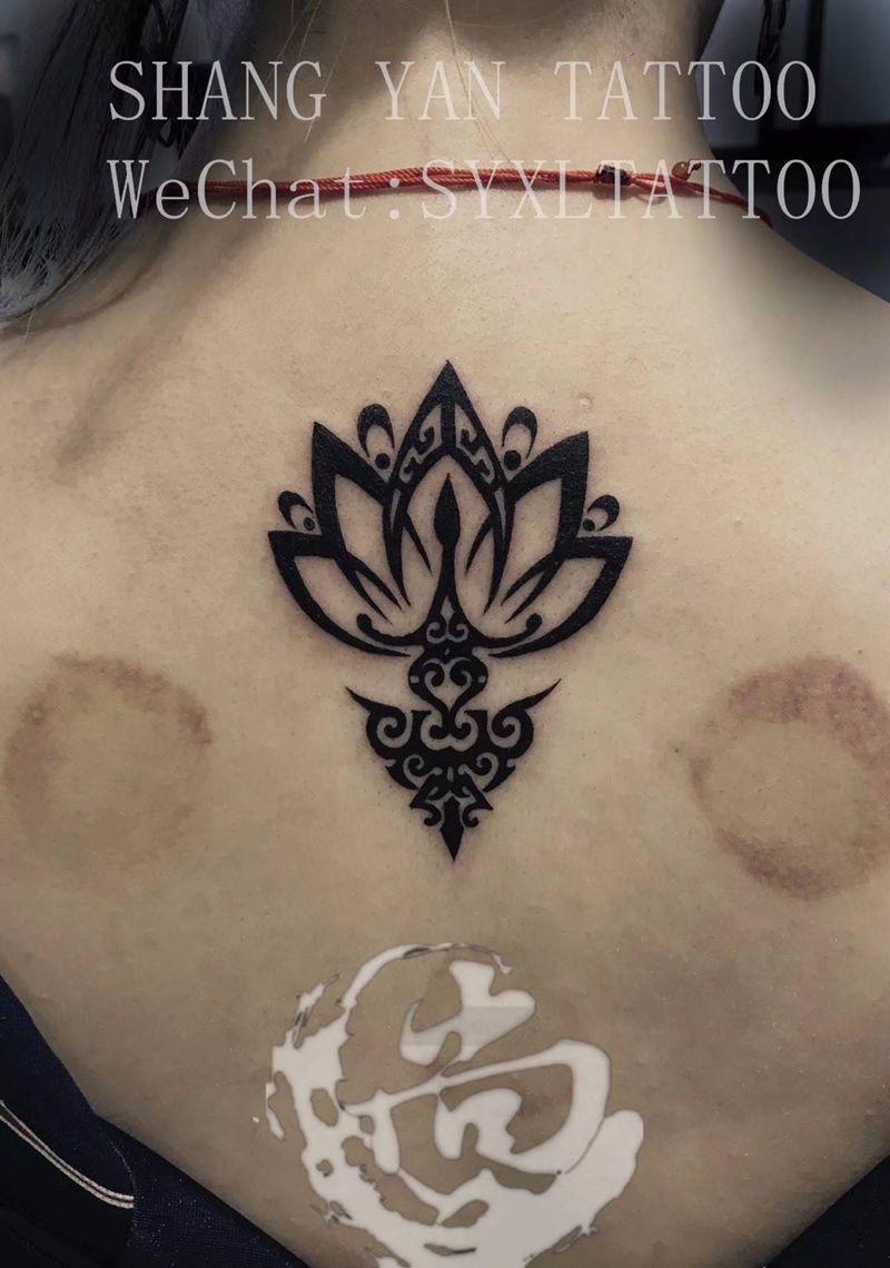 莲花图腾纹身图片