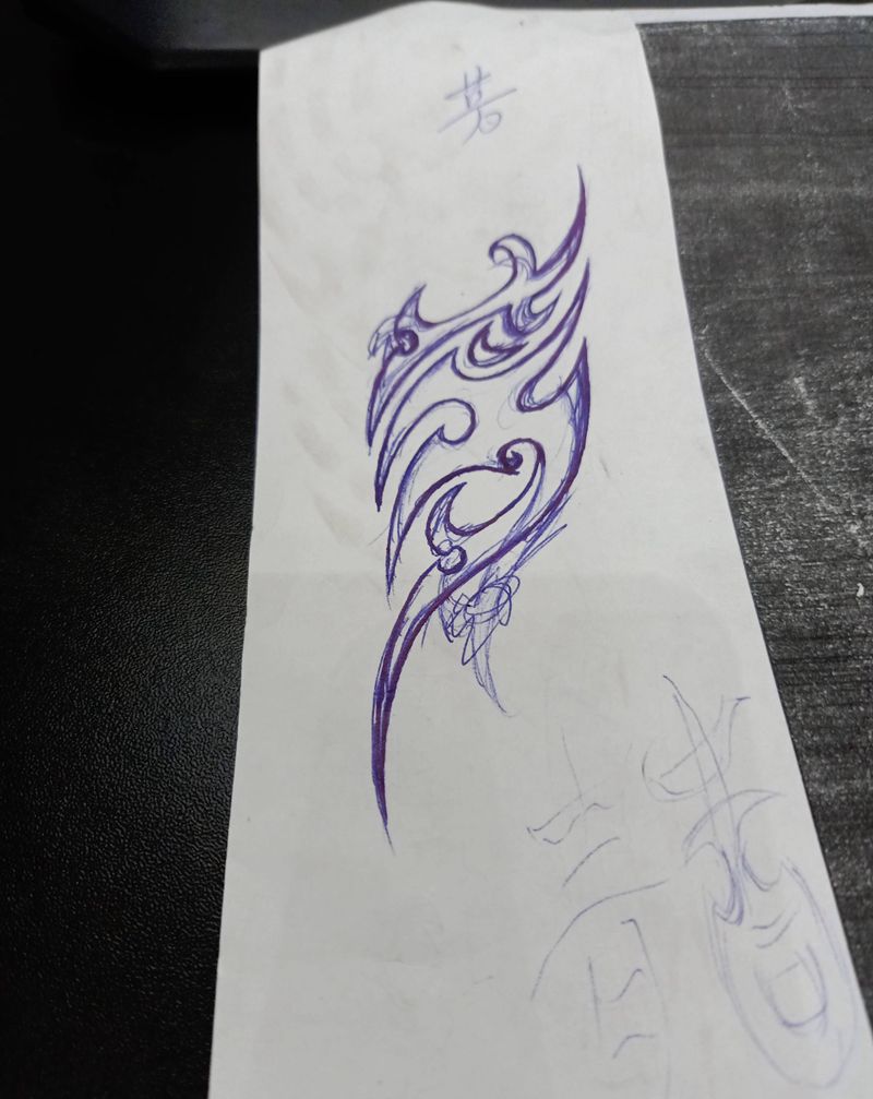 文字图腾纹身图片_图腾纹身图案