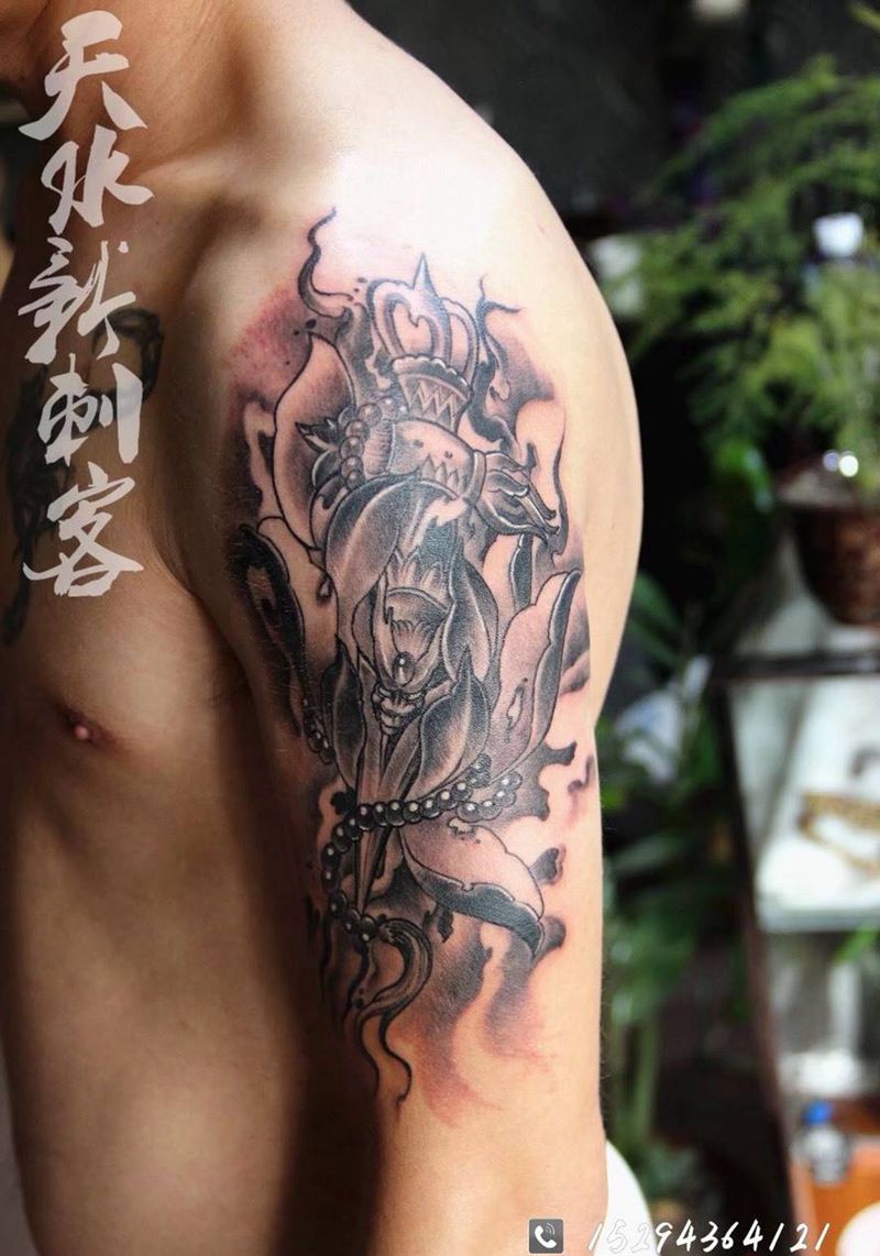 降魔杵纹身图片