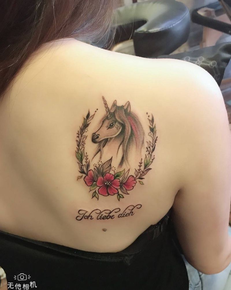 独角兽纹身图片