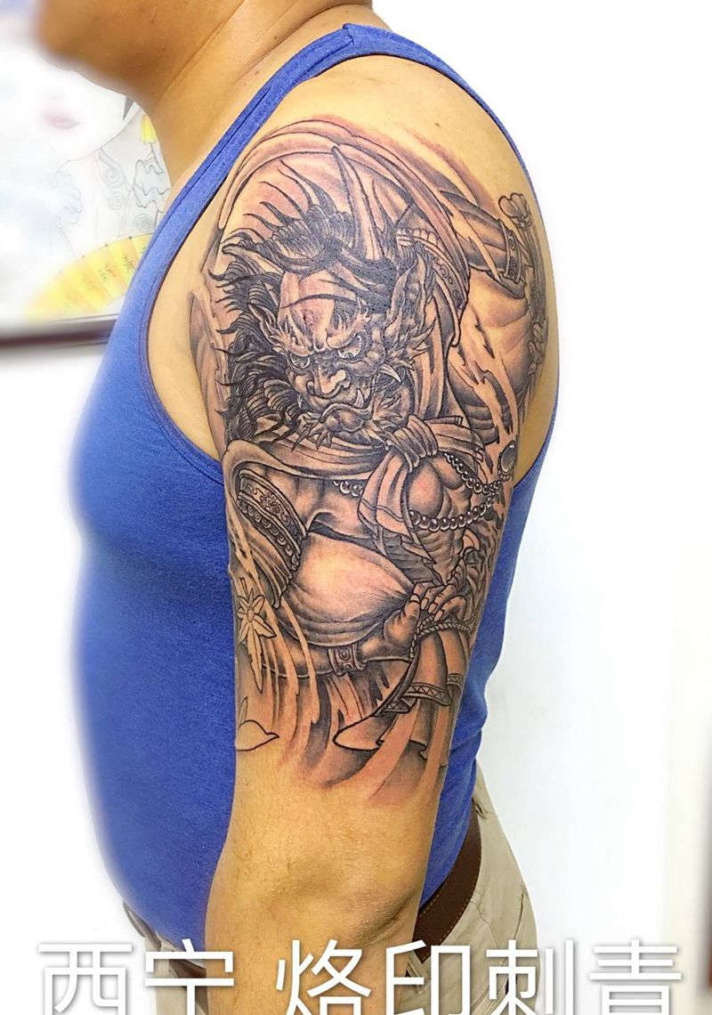 风神纹身图片