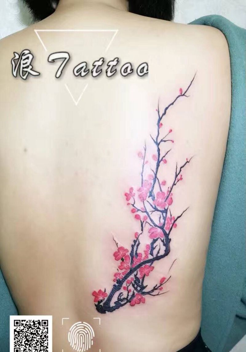 梅花纹身图片
