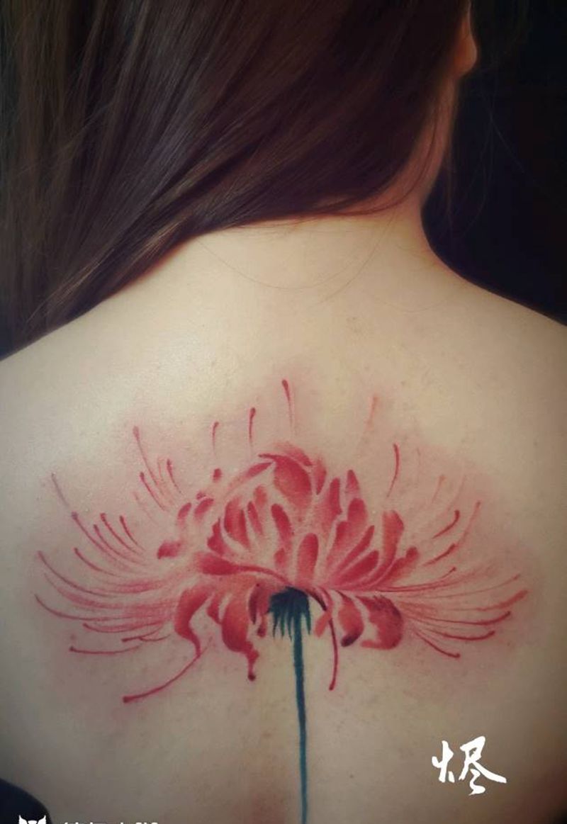 彼岸花纹身图片