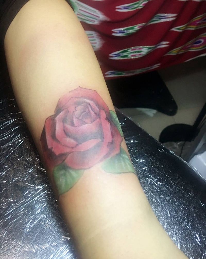 玫瑰纹身图片