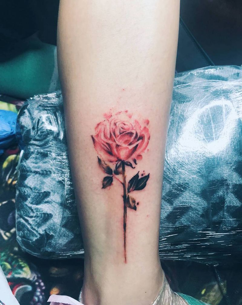 玫瑰花纹身图片