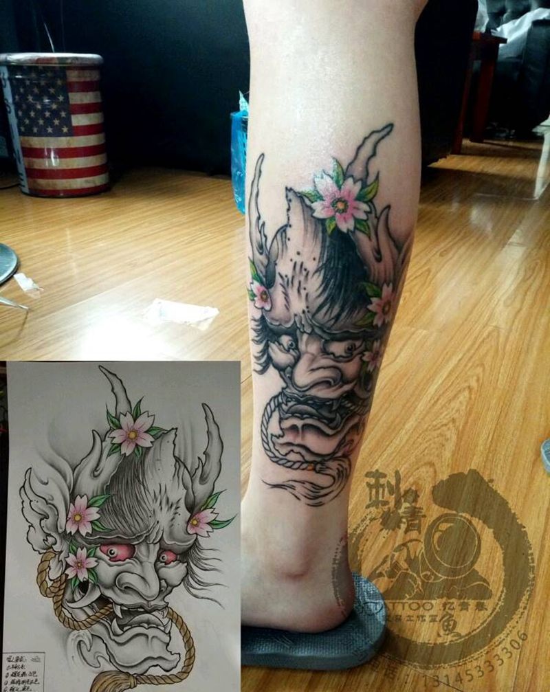 般若纹身图片_传统纹身图案