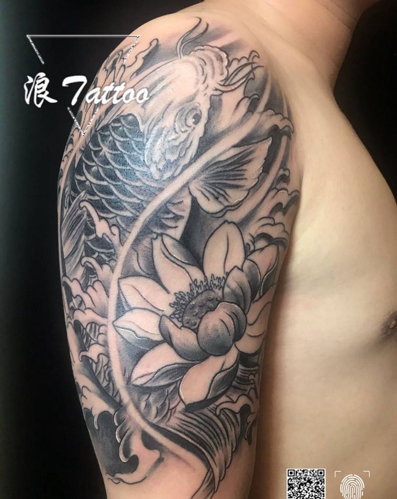 锦鲤纹身图片