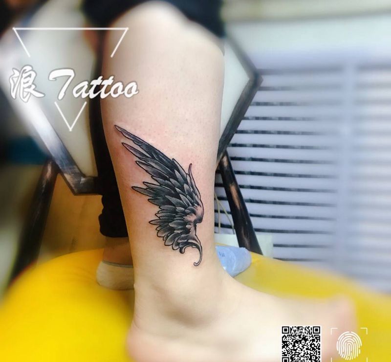 翅膀纹身图片