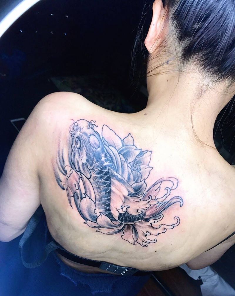 鲤鱼纹身图片