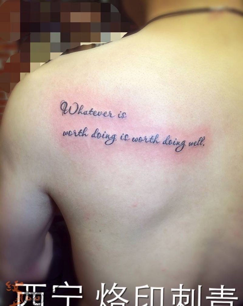 小字母纹身图片