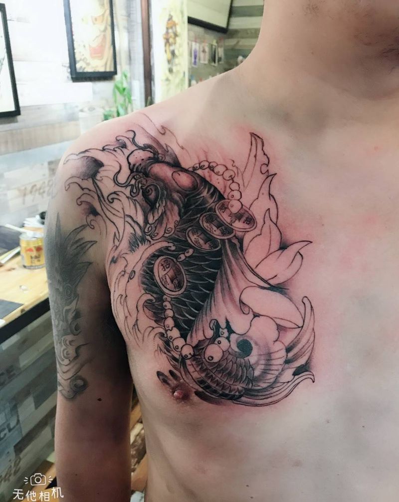 大鲤鱼纹身图片