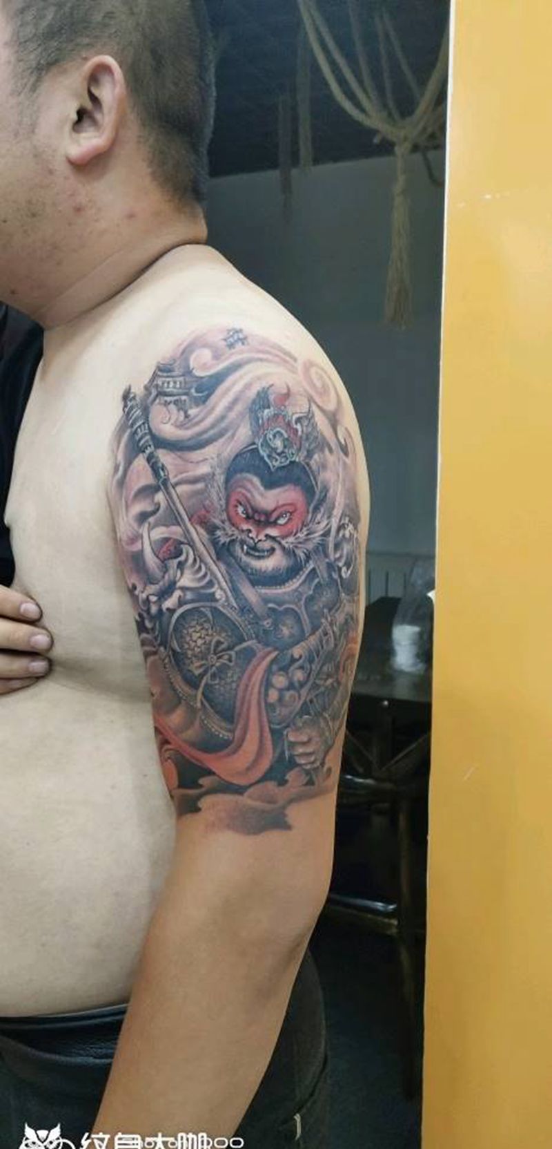 猴子纹身图片_手臂新传统纹身图案