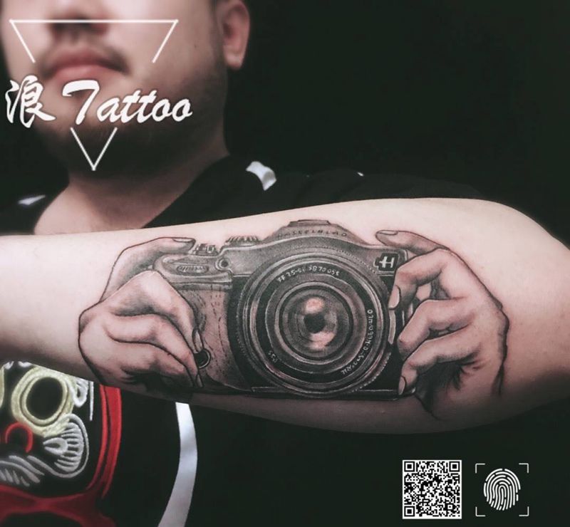 照相机纹身图片