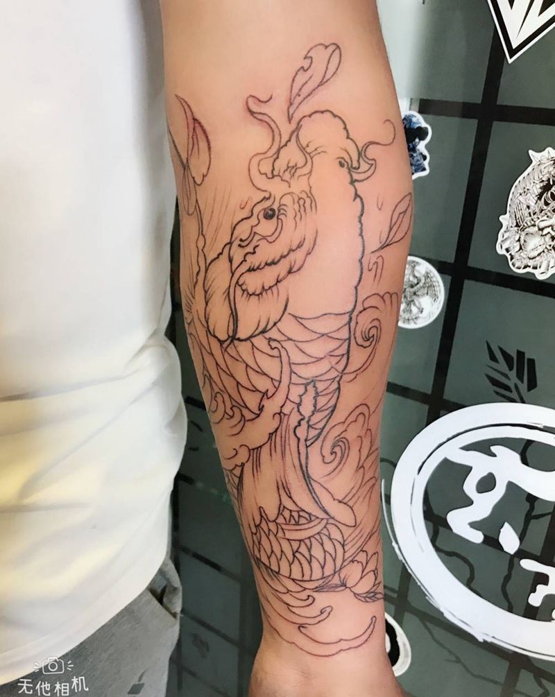 鲤纹身图片