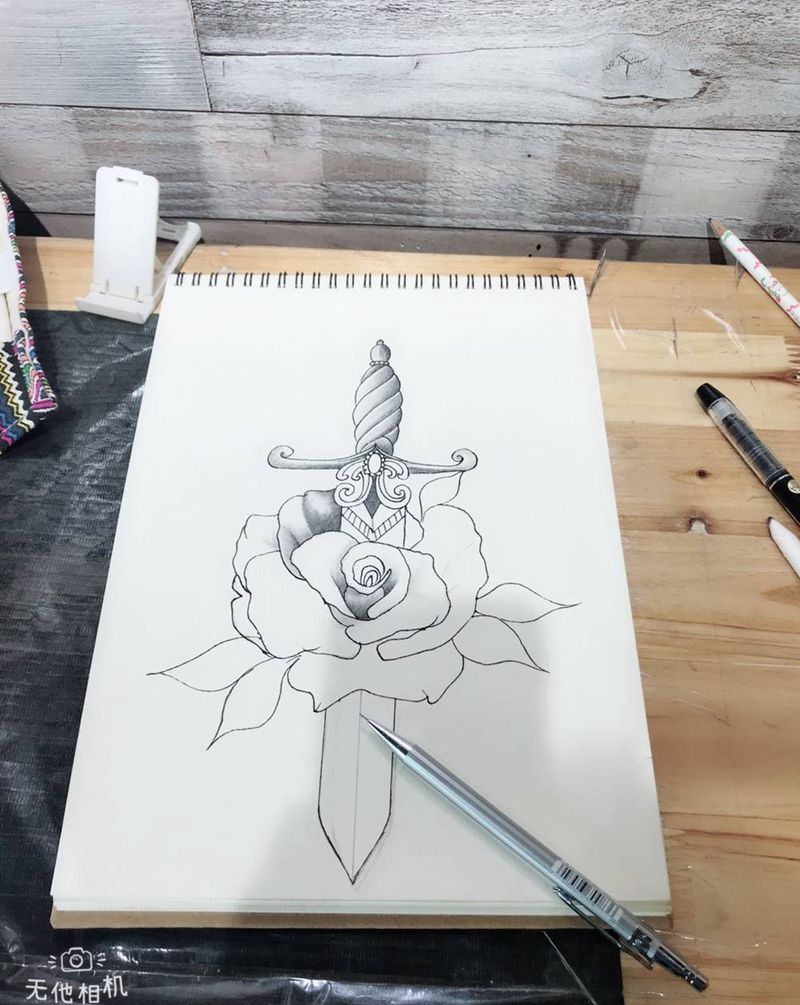 插一刀纹身图片