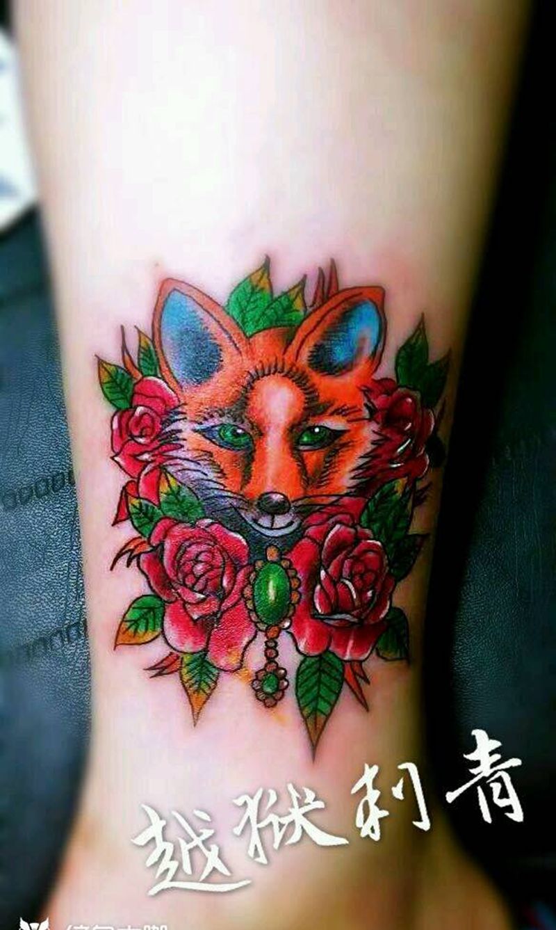 小狐狸纹身图片