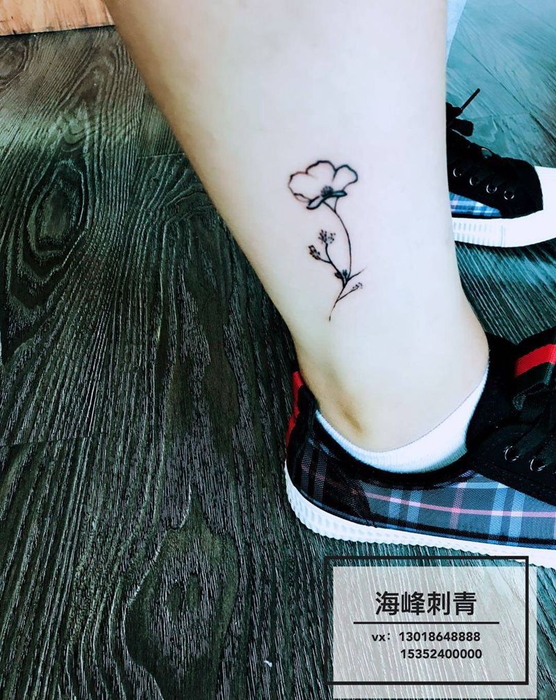 小花朵纹身图片
