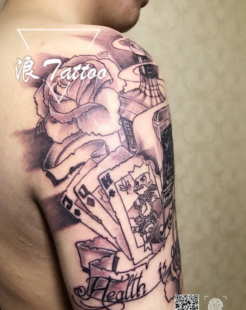 杰克丹尼纹身图片