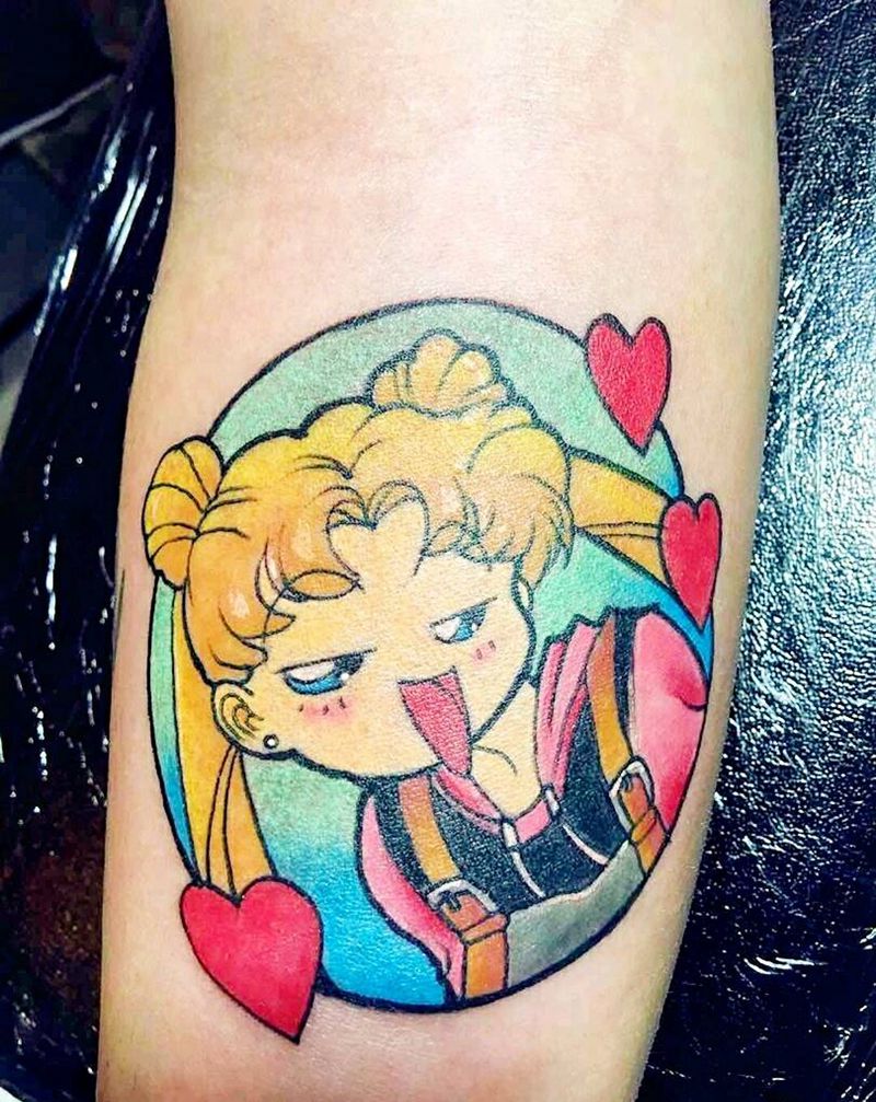 美少女龙猫纹身图片