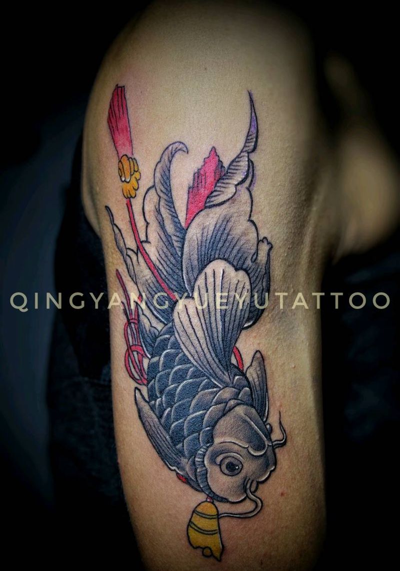 小鱼纹身图片_手臂纹身图案