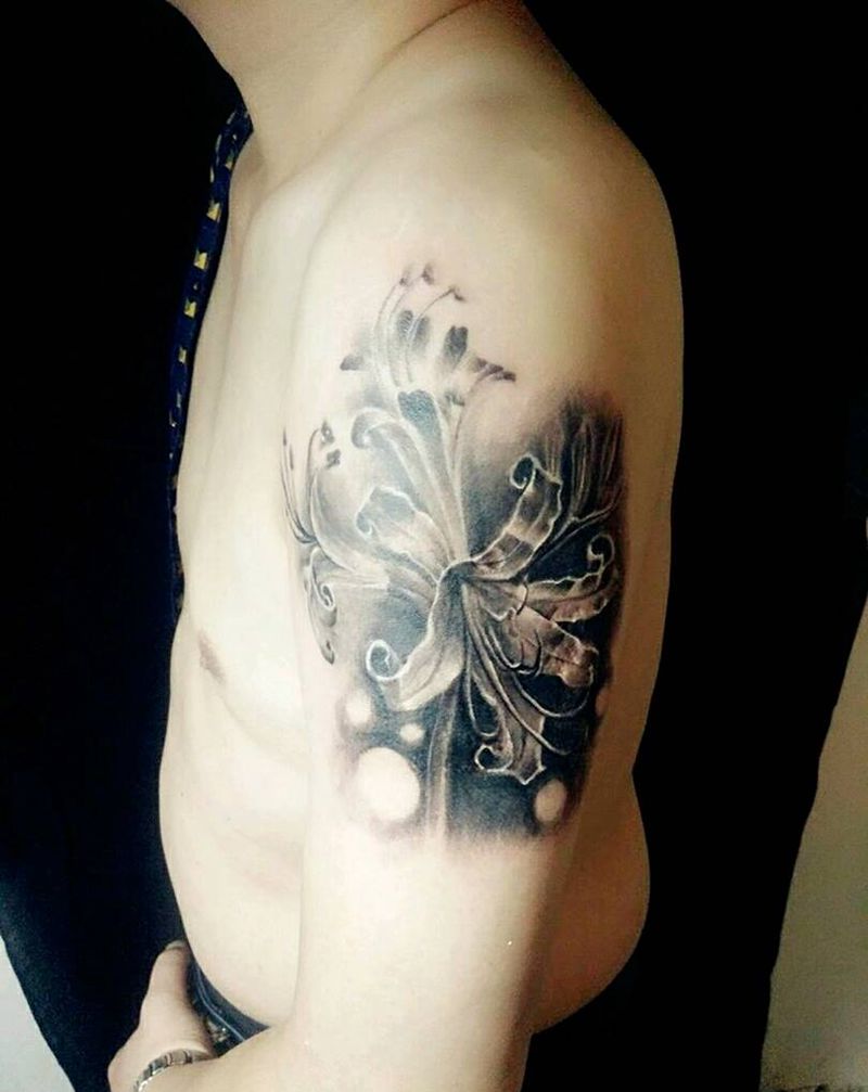 彼岸花纹身图片