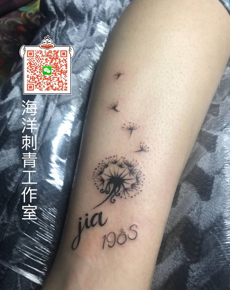 蒲公英#纹身图片