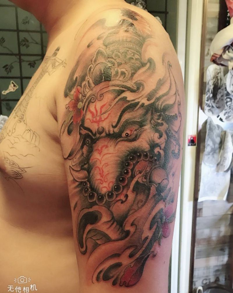 象神纹身图片
