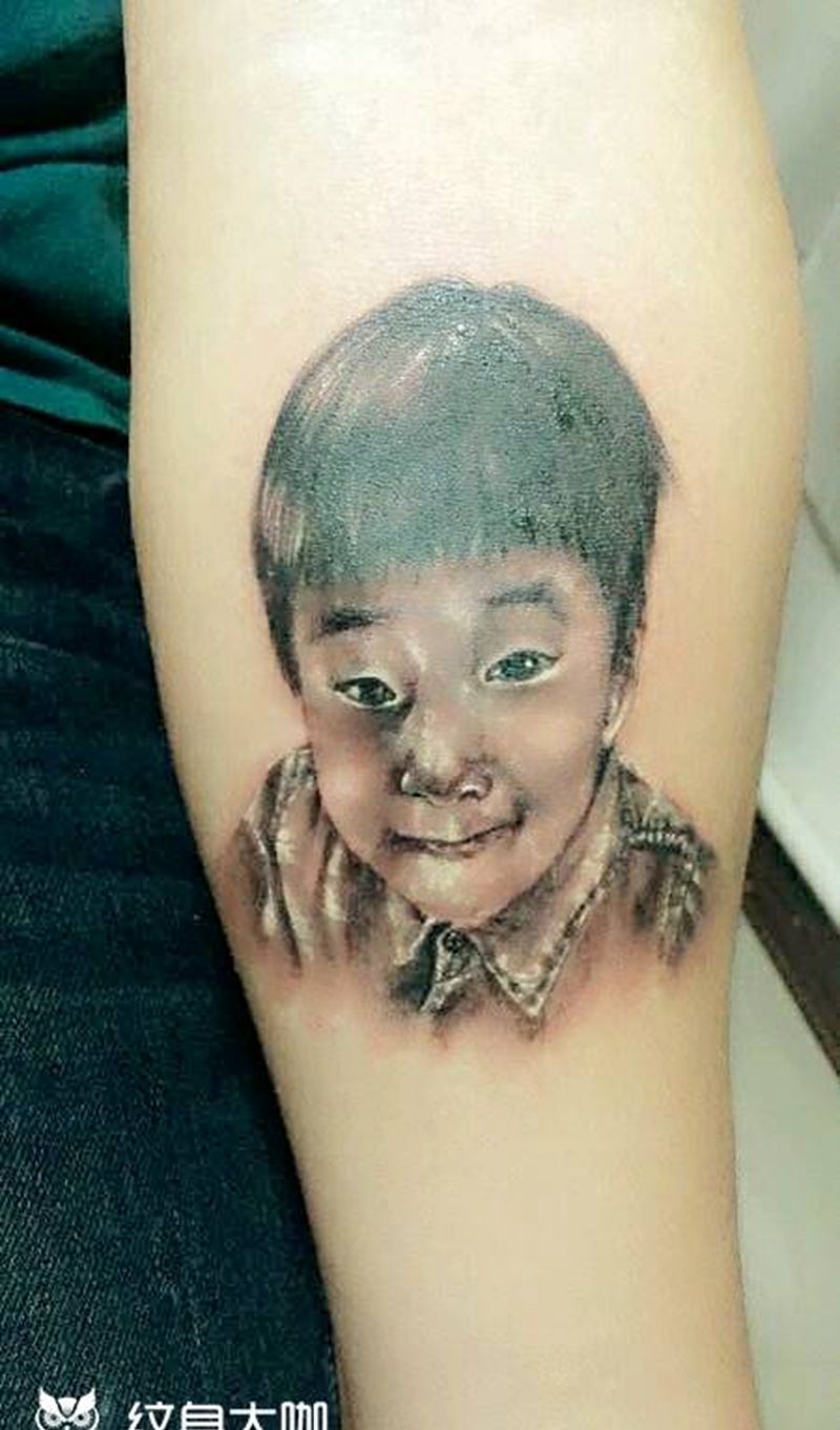 写实肖像纹身图片