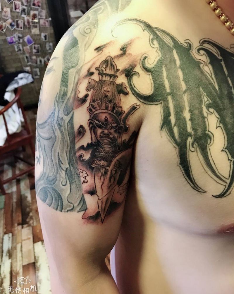 金刚杵纹身图片