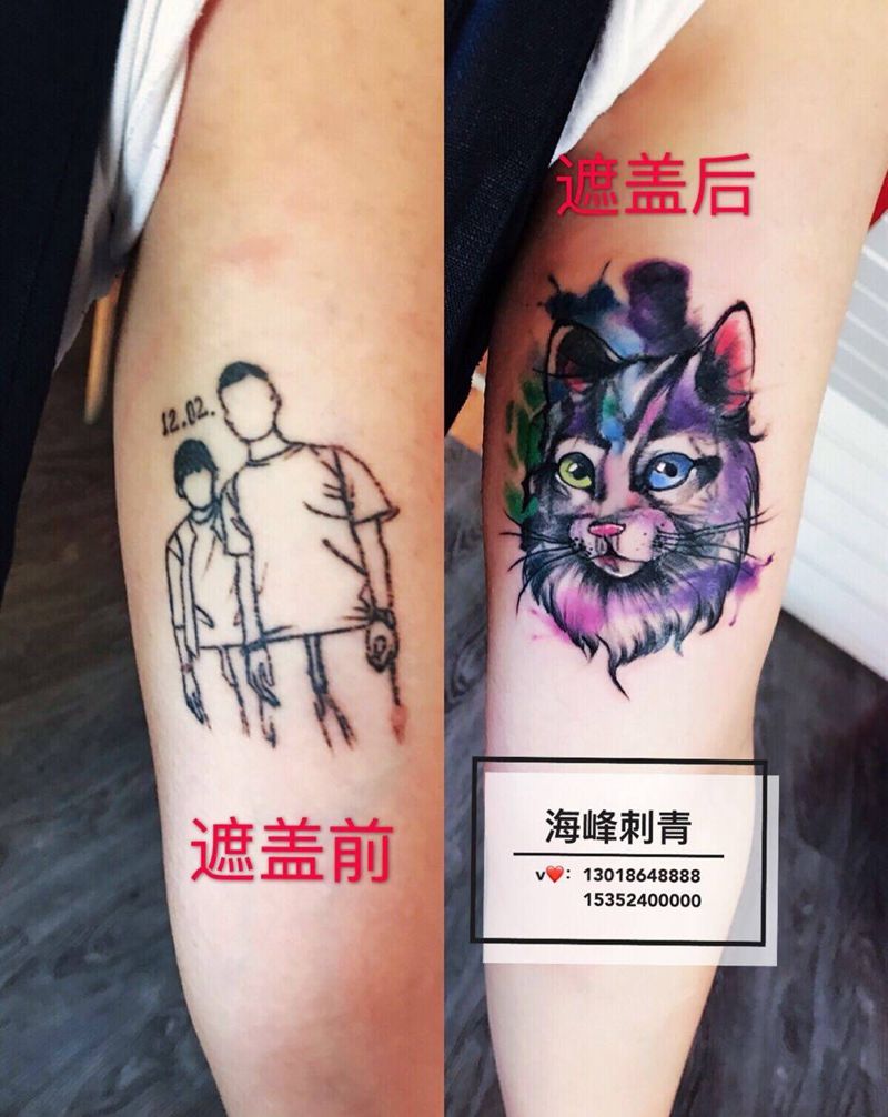 猫咪纹身图片