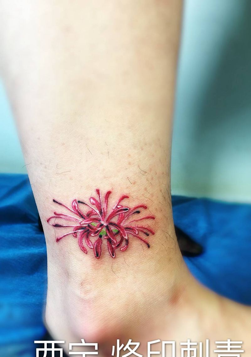 彼岸花纹身图片