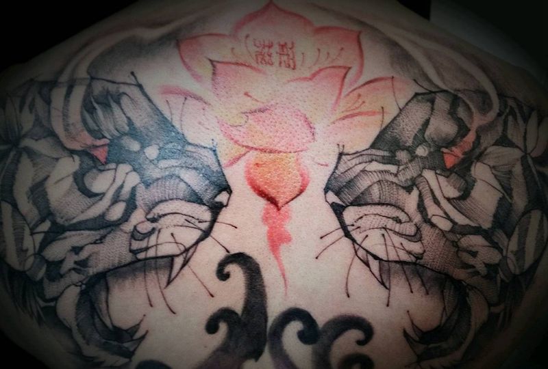 虎-守护纹身图片