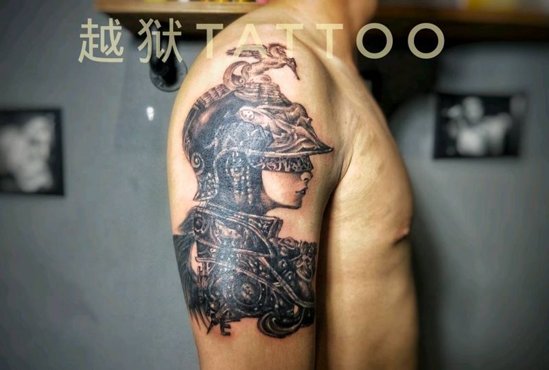 遮盖纹身图片_手臂欧美写实纹身图案