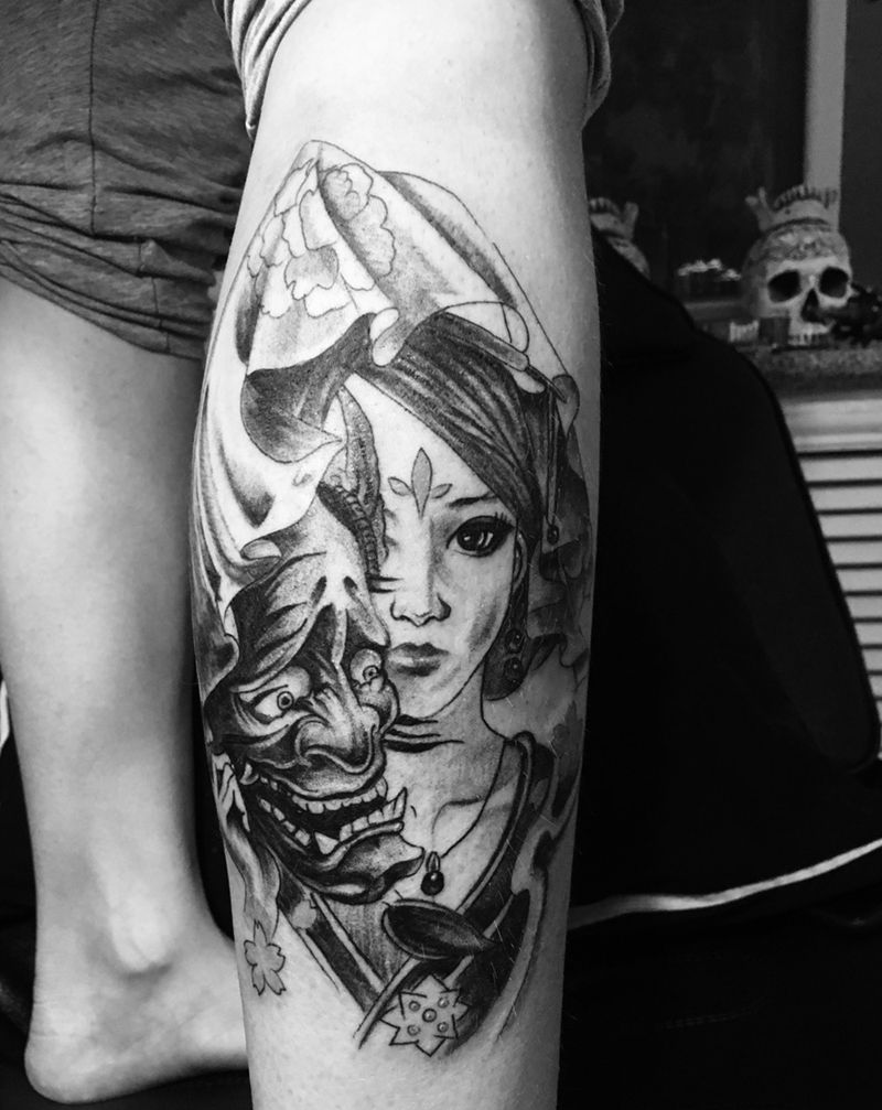 两天两条腿纹身图片