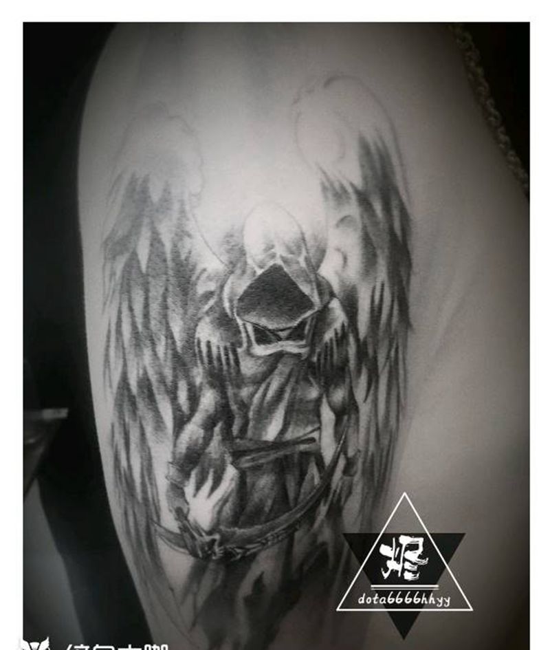 魔鬼中的天使纹身图片