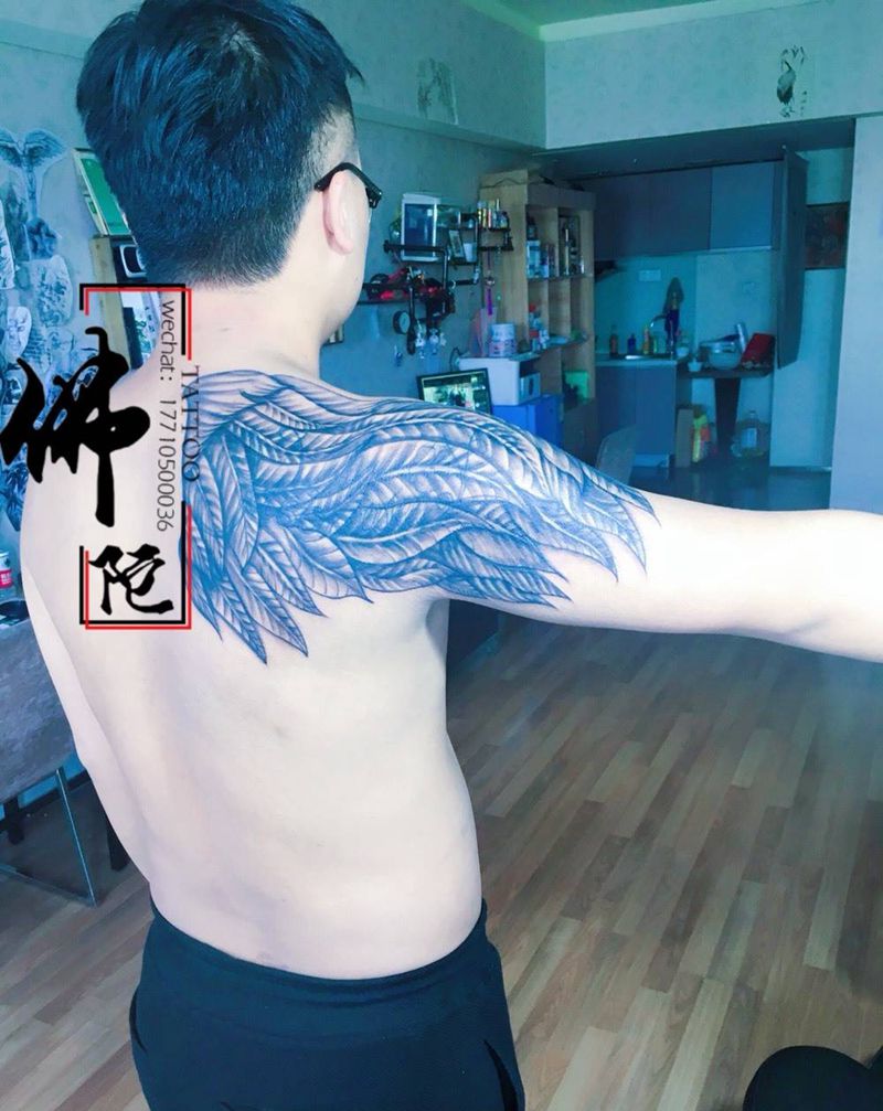遮盖纹身图片_成品手稿肩部欧美几何宁夏银川文身 学学习纹身图案