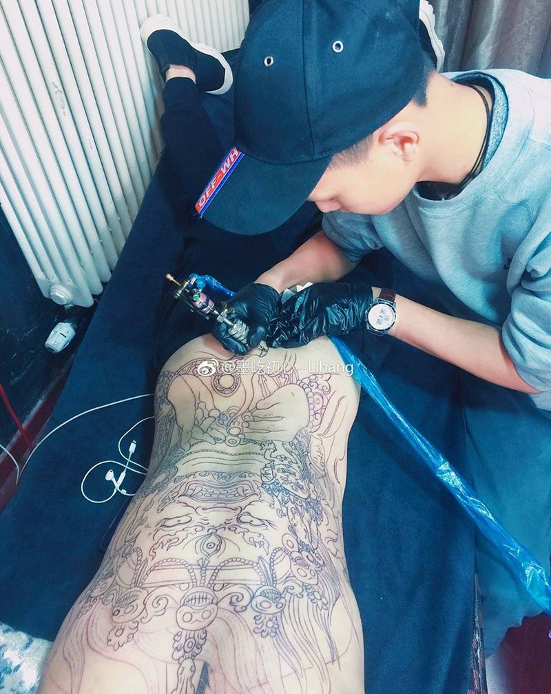 大护法纹身图片