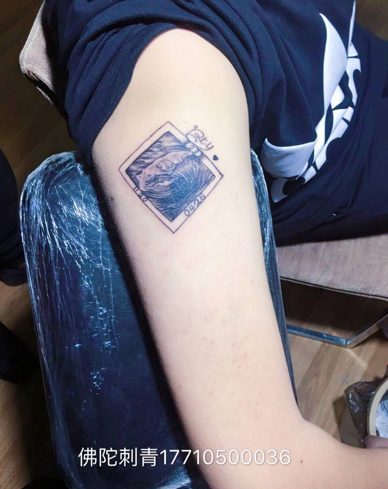 遮盖水浪纹身图片_成品手臂传统几何宁夏银川中国纹身图案