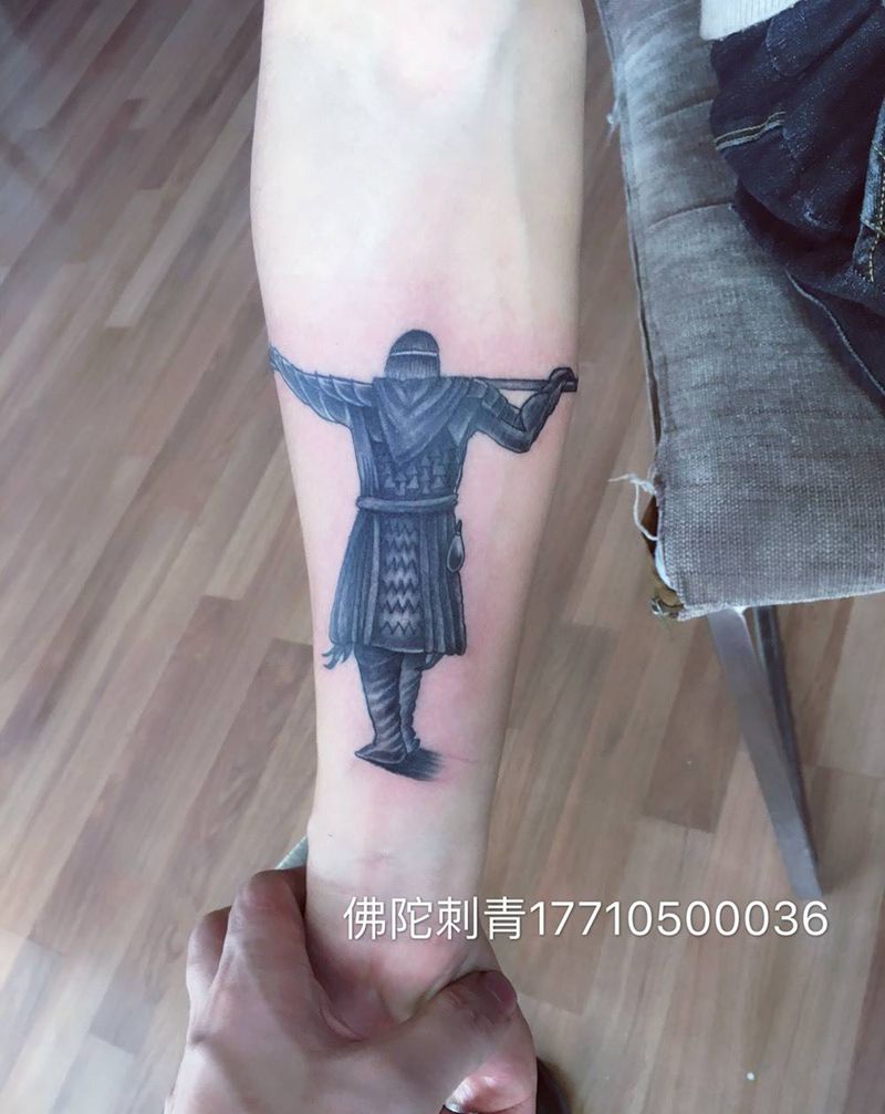 至尊宝纹身图片_成品手稿手臂清新人物宁夏银川文身 学学习纹身图案