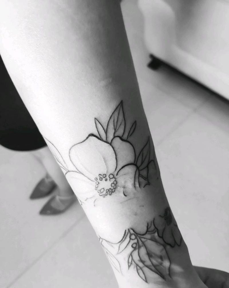 臂环纹身图片_手臂新传统纹身图案