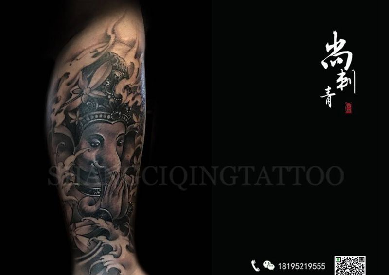 象神纹身图片