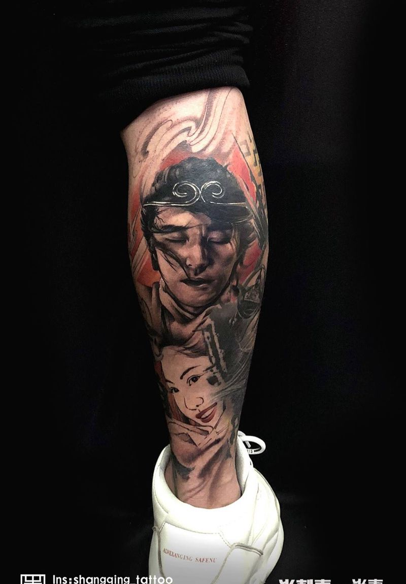 至尊宝纹身图片