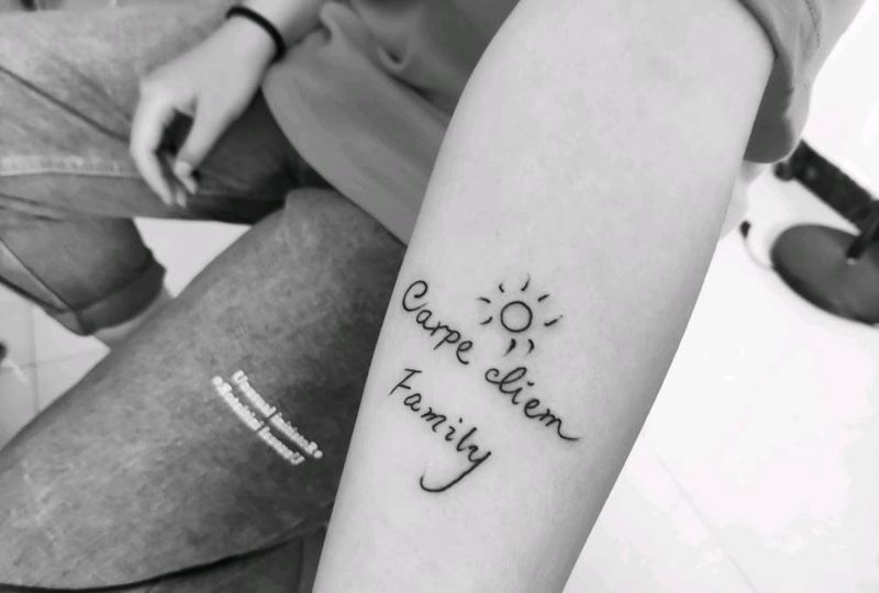 小清新纹身图片_手臂纹身图案